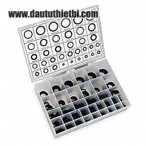 O-Ring Assortment, Buna N, 70 Shore A Metric, Number of Pieces: 500, Number of Sizes: 36 Item # 1RGY3 Mfr. Model # 1RGY3