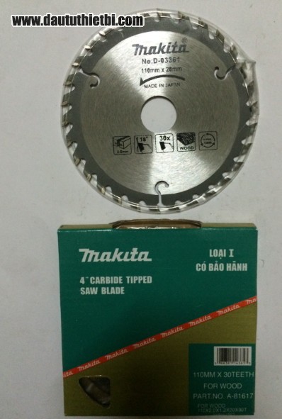 Đĩa dao cắt gỗ Makita kích thước 110 x 20 mã D-03361