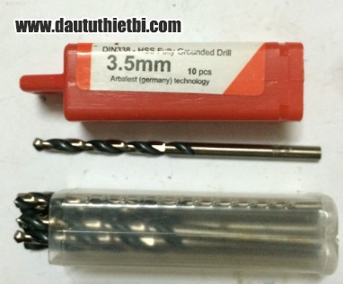 Mũi khoan thép không gỉ inox ARBALEST đường kính 3.5 mm