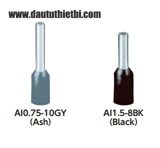 Đầu cốt cos dạng kim cho dây tiết diện 1.5 mm2 hàng Đức Phoenix Contact mã AI1.5-8BK