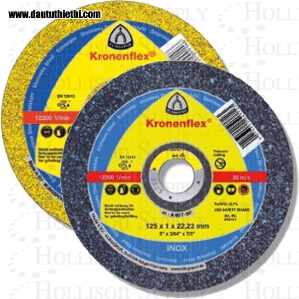 Đá mài thép hàng Đức Kronenflex dày 4 mm kích thước 180 x 4 x 22,23